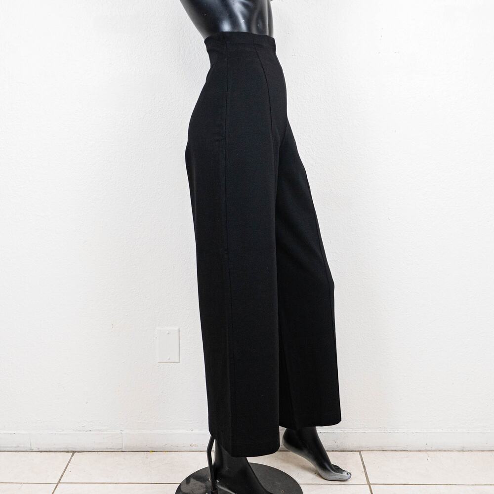 RIPLEY RADER Black Ponte Knit Cropped Straight Leg Pant size 3 (Medium) - Picture 5 of 11